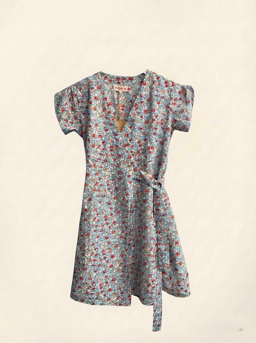 GOUBI: Floral Wrap Dress