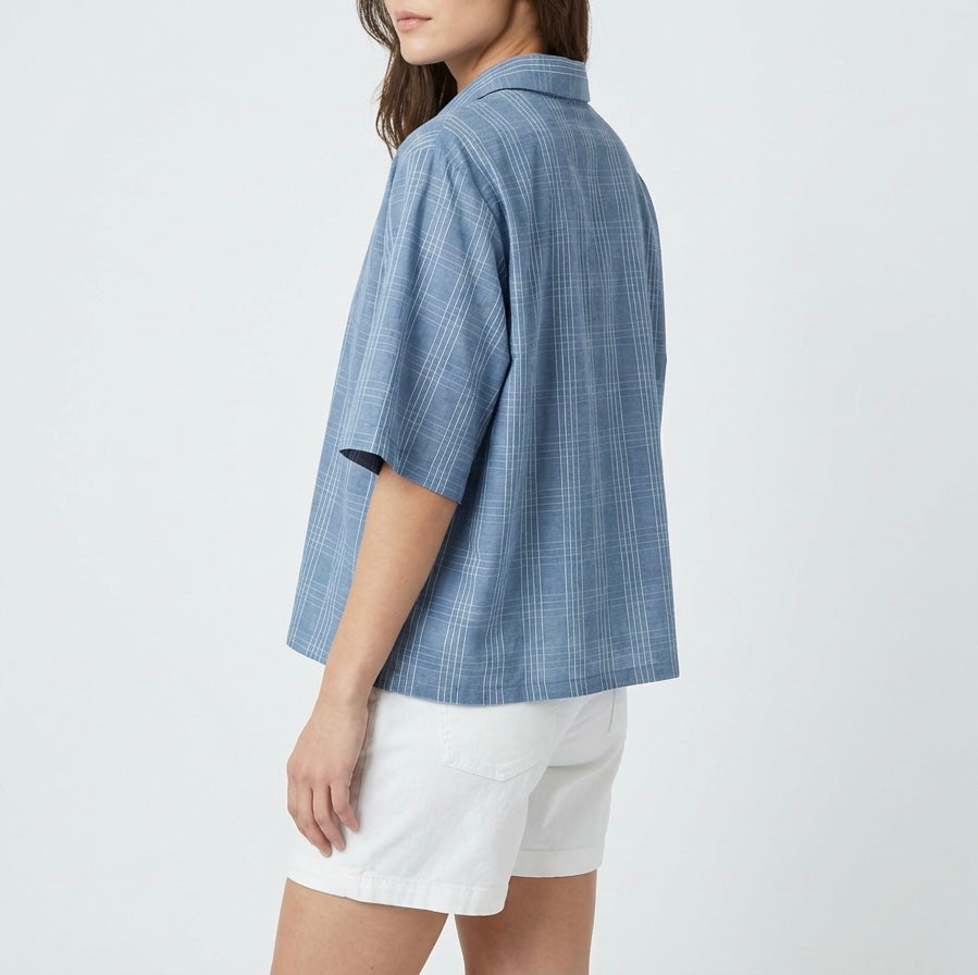 Shirt in Muted Blue One Size
