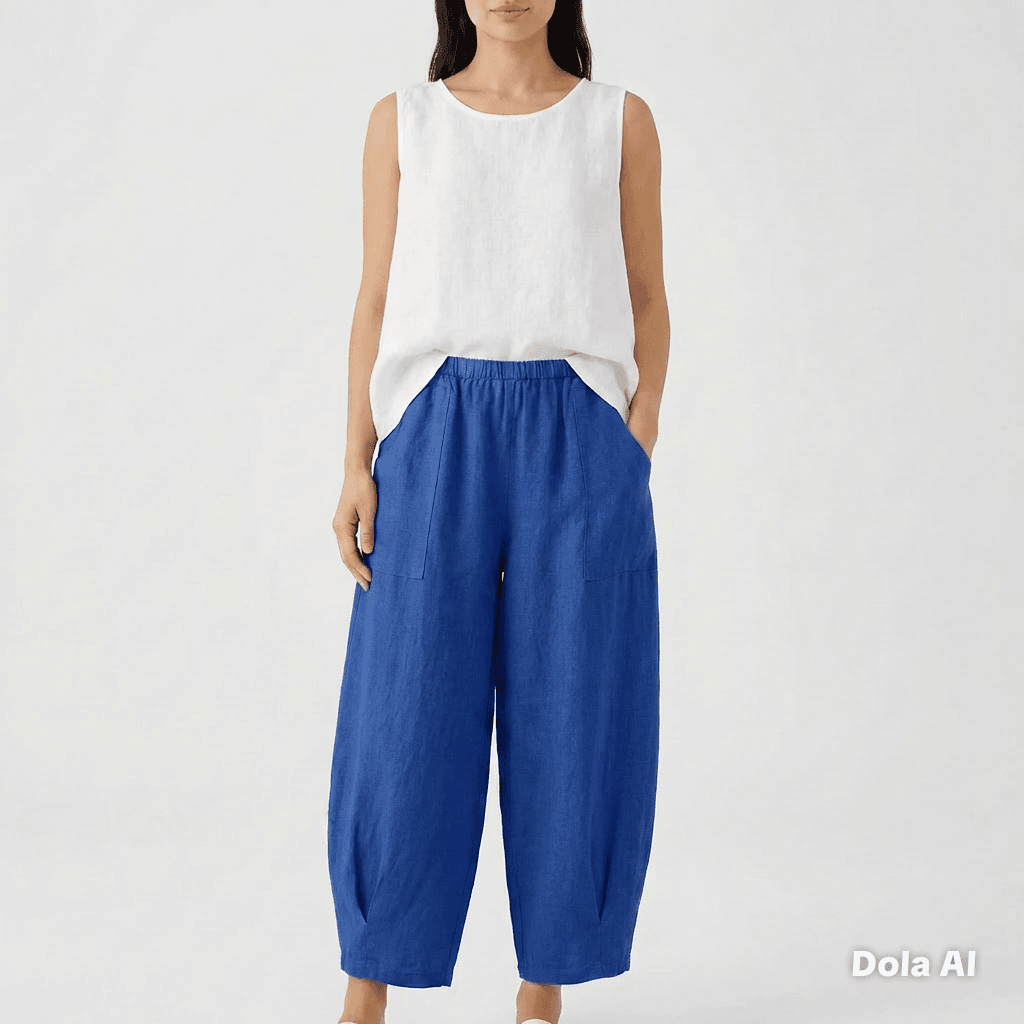Italian Linen Harem Trousers - One Size