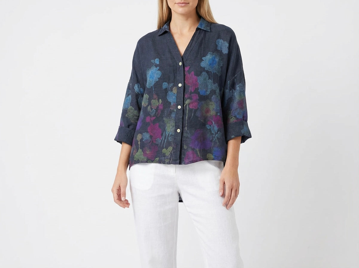Italian Linen Oversized Shirt One Size