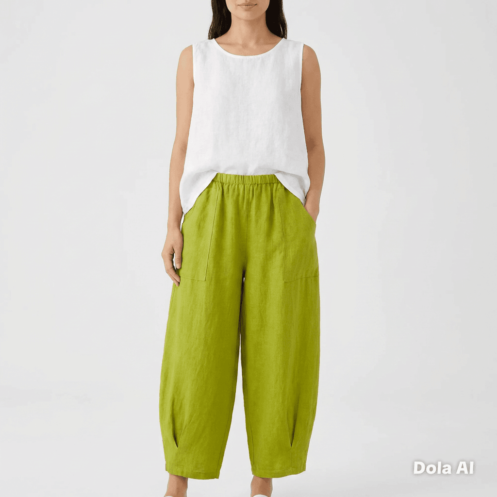 Italian Linen Harem Trousers - One Size