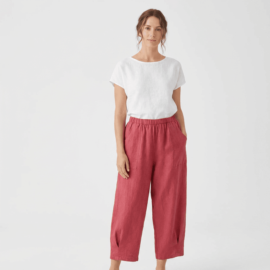 Italian Linen Harem Trousers - One Size