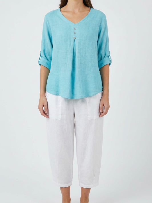 Italian Linen Harem Trousers - One Size