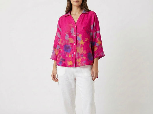 Italian Linen Oversized Shirt One Size