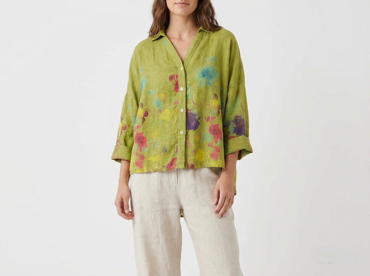 Italian Linen Oversized Shirt One Size
