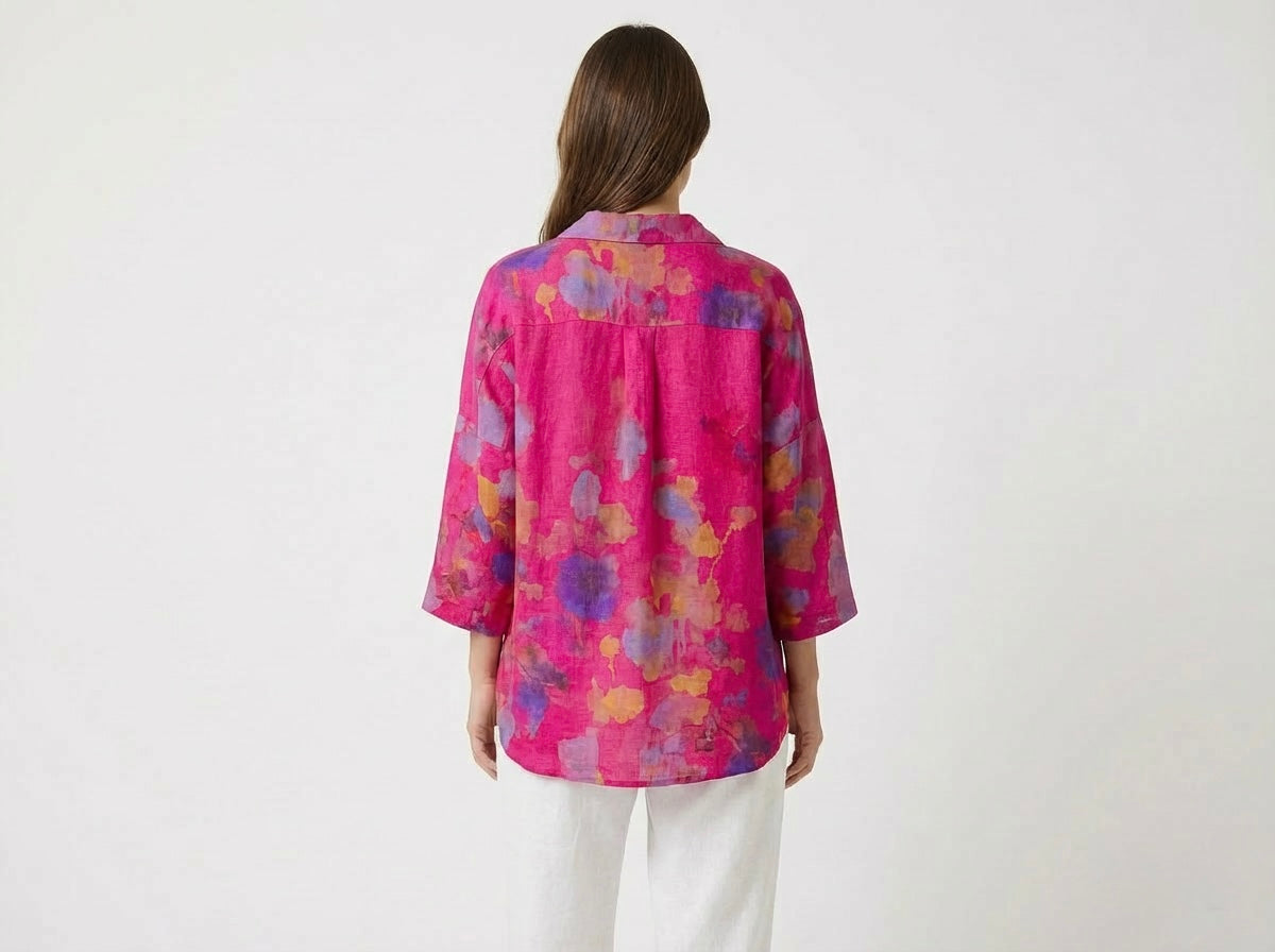 Italian Linen Oversized Shirt One Size