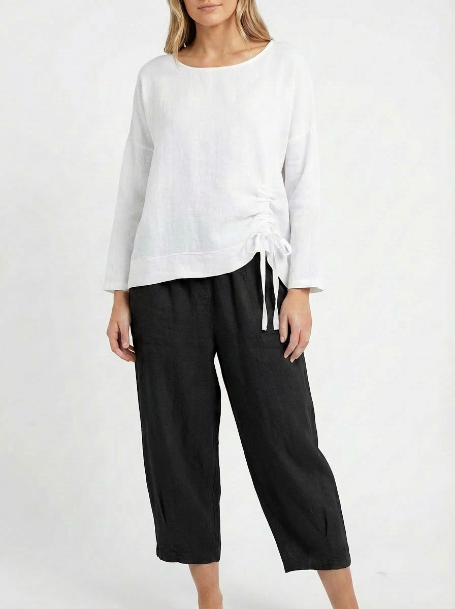 Italian Linen Harem Trousers - One Size