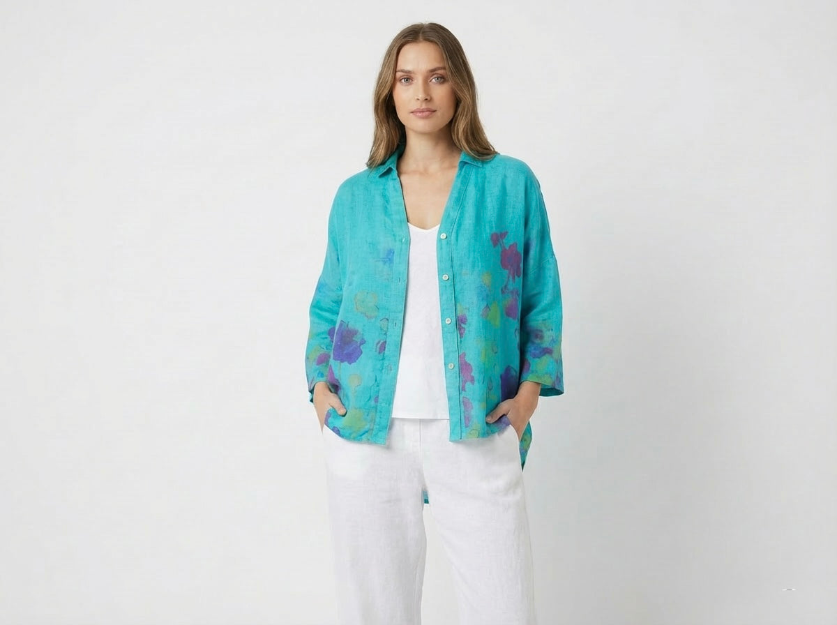 Italian Linen Oversized Shirt One Size
