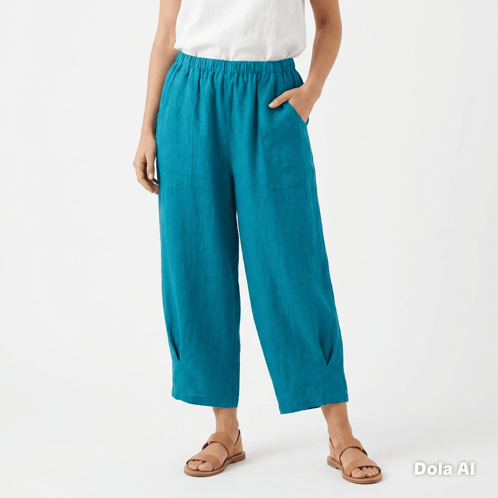 Italian Linen Harem Trousers - One Size