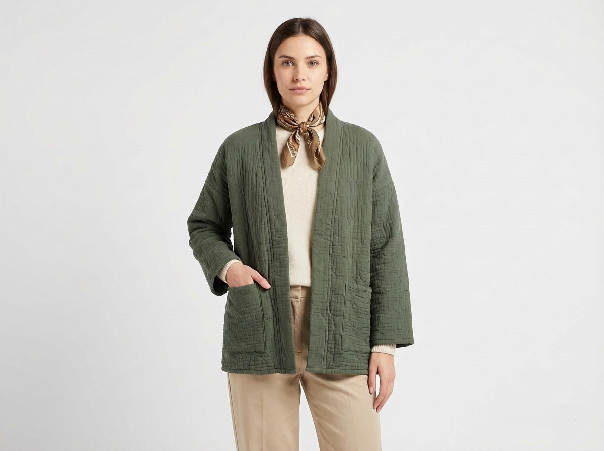 Quilted Cotton Jacket - One Size