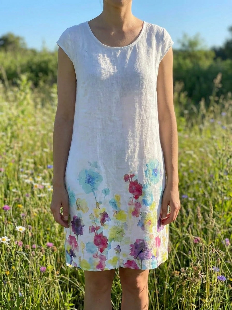Italian Collection Linen Dress One Size