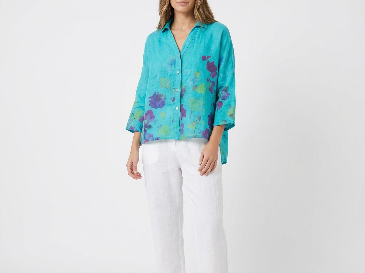 Italian Linen Oversized Shirt One Size
