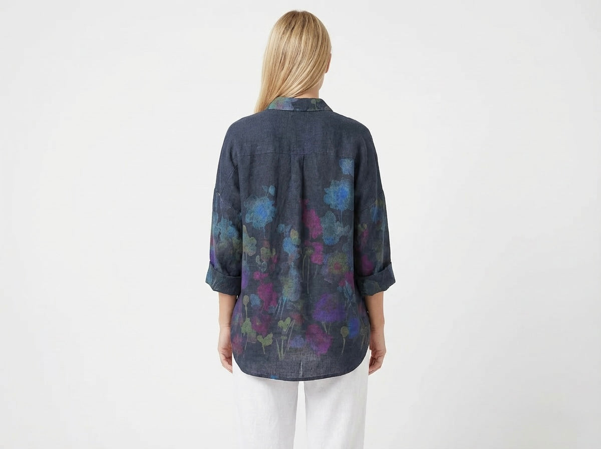 Italian Linen Oversized Shirt One Size