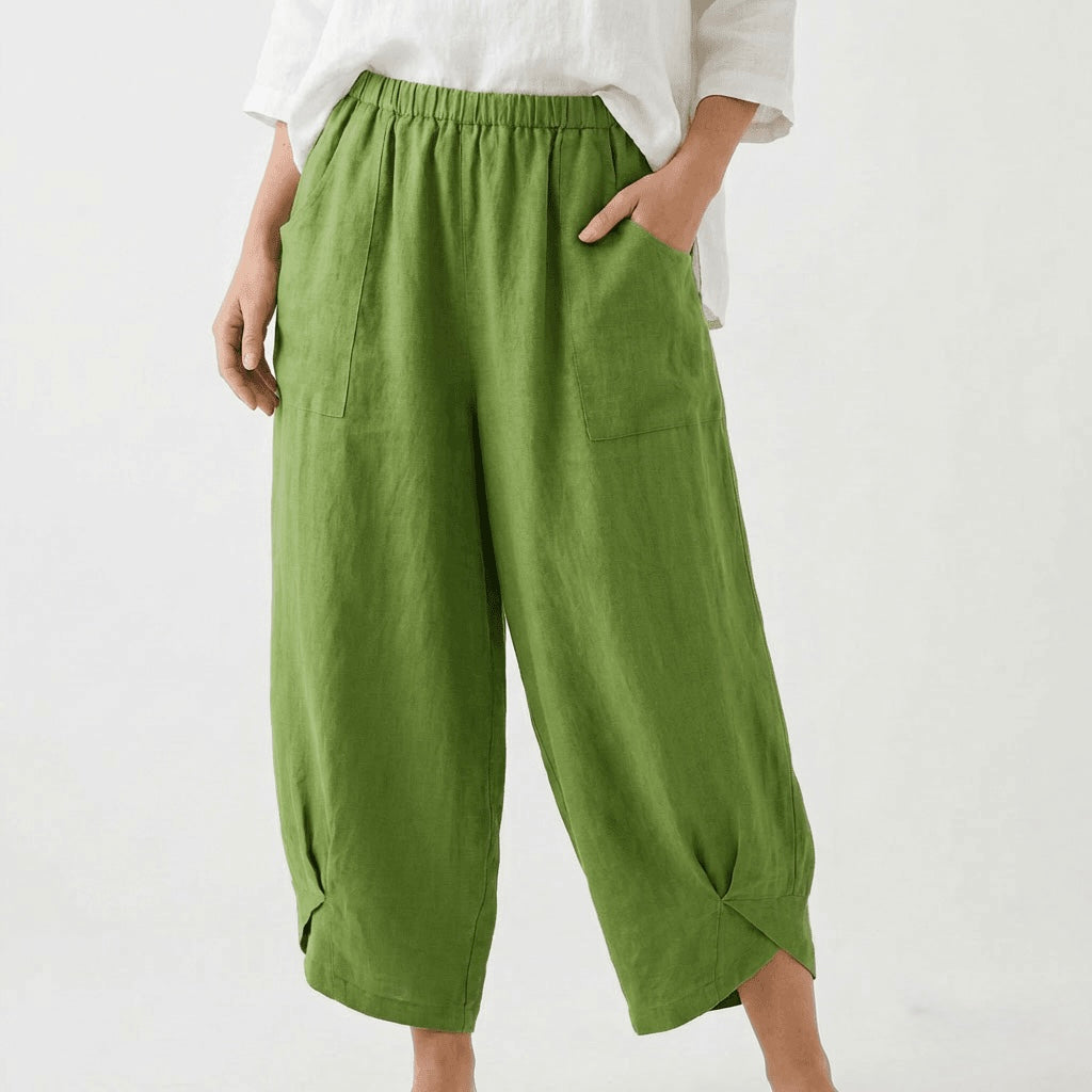 Italian Linen Harem Trousers - One Size
