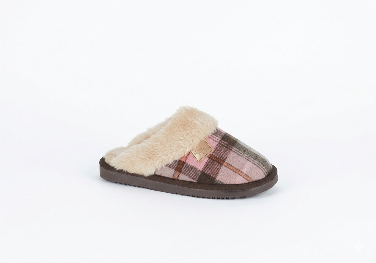 Joe&Joe Tartan Mule Slippers
