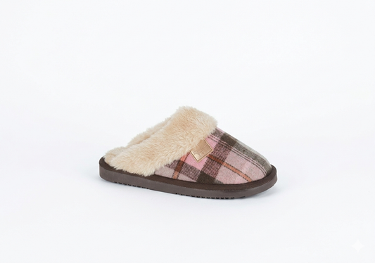 Joe&Joe Tartan Mule Slippers